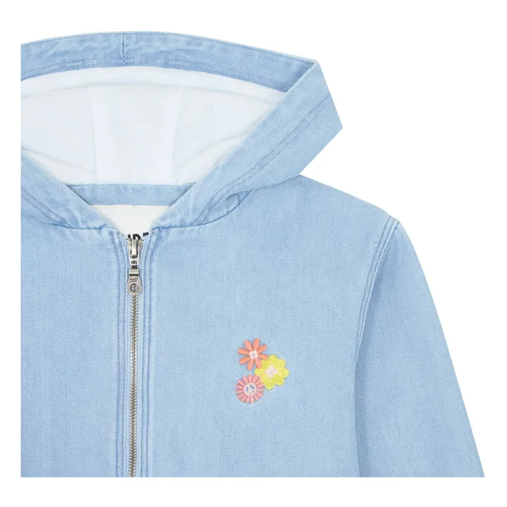 Hundred Pieces Veste Zippée En Jean | Bleu pâle