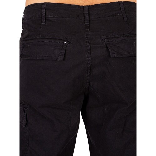 Jack & Jones - Pantalones Cargo Holgados Ace Tucker Negro