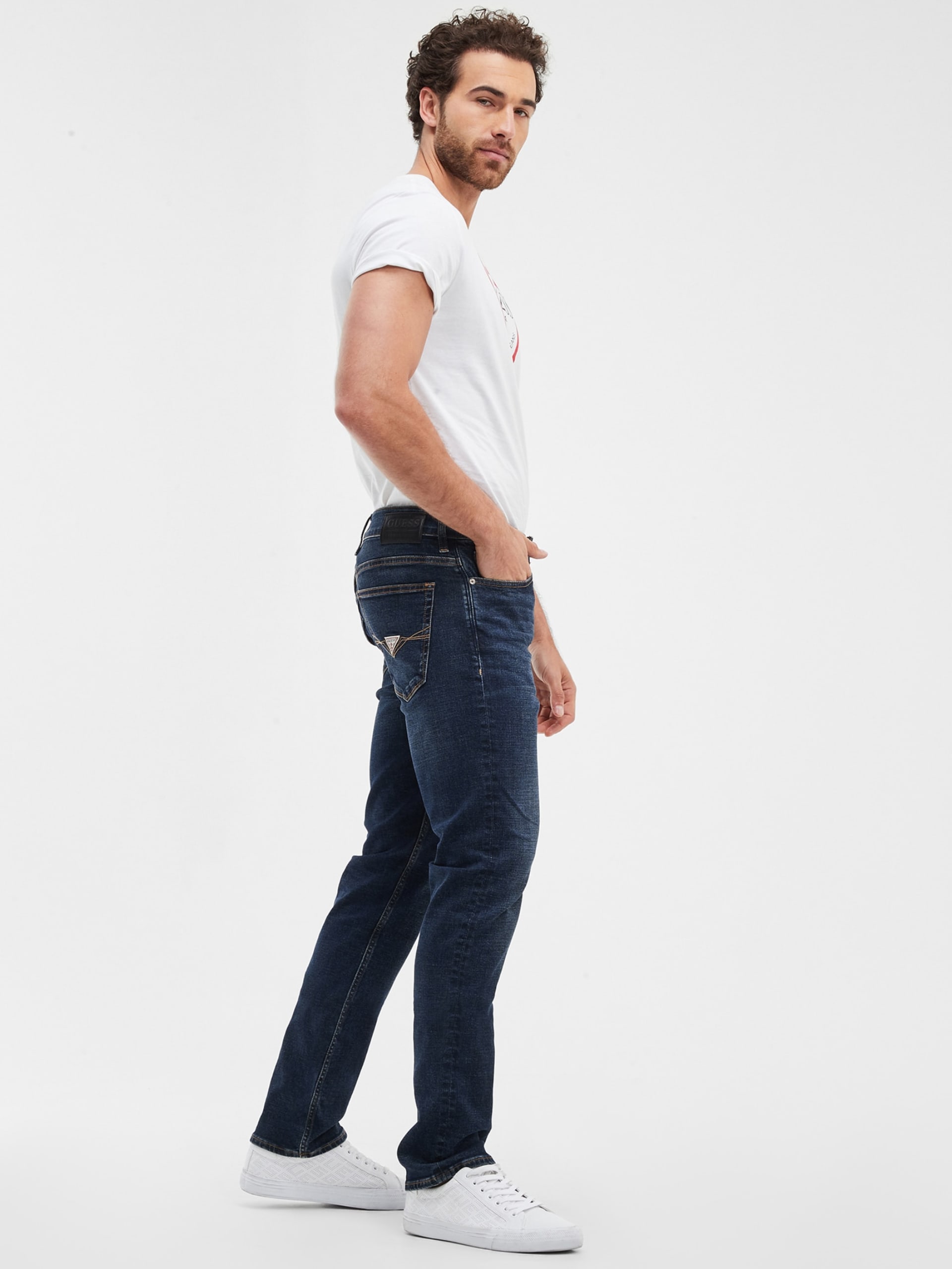Calça jeans reta ecológica