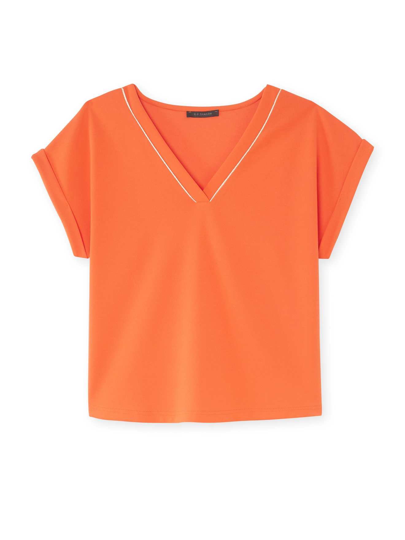 Tee-shirt V maille fluide