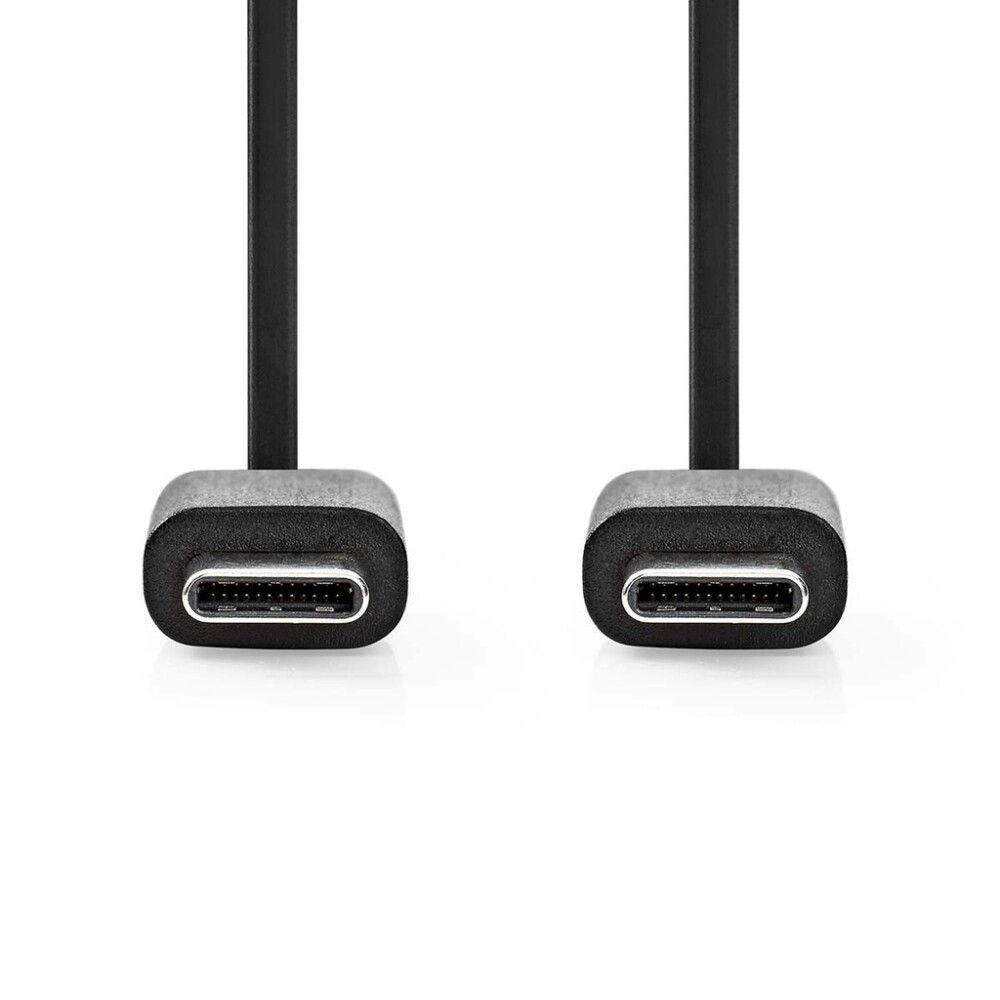 USB-KABEL NEDIS 2.0 USB-C NIKKELBELAGT 1M SVART