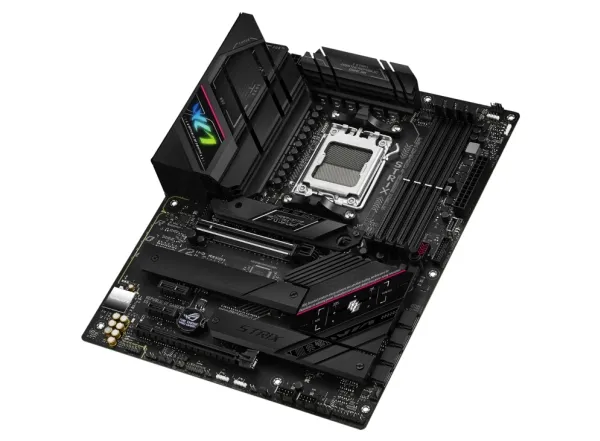 ASUS ROG Strix B650E-F Gaming WiFi - Bundkort - ATX - Socket AM5 - AMD B650 Chipset - USB-C 3.2 Gen 2x2, USB-C 3.2 Gen2, USB 3.2 Gen 2, USB 3.2 Gen 1 - 2.5 Gigabit LAN, Wi-Fi 6, Bluetooth - onboard grafik (CPU påkrævet) - HD Audio (8-kanaler)