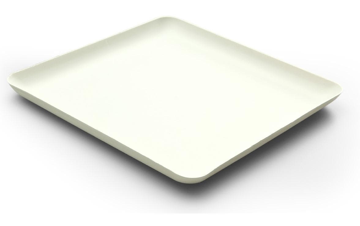 Einwegteller Bagastro 20 cm x 1.5 cm x 20 cm, 40 StückViereckiger Einweg-Teller aus nachhaltigen Rohstoffe