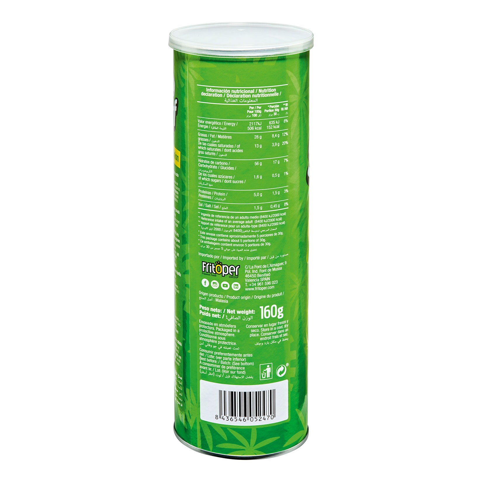 Surf Sour Cream & Onion Chips 160 g, 15er Pack
