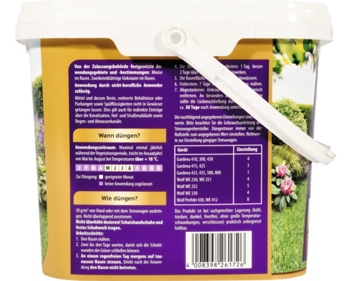 Gazonmeststof tegen onkruid en mos COMPO Complete Care 6 kg 200 m²