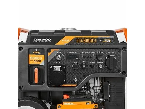 Daewoo GDA6600EI, 5000 W, 230 V, 17 L, benzin, 312 cm³, 9,5 hk