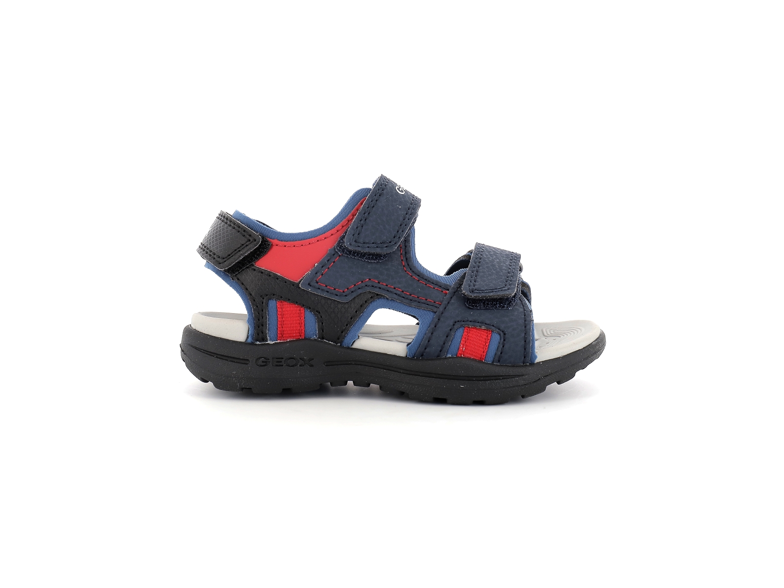 Geox-VANIETT BOY-J155XB Synthétique Marine Rouge