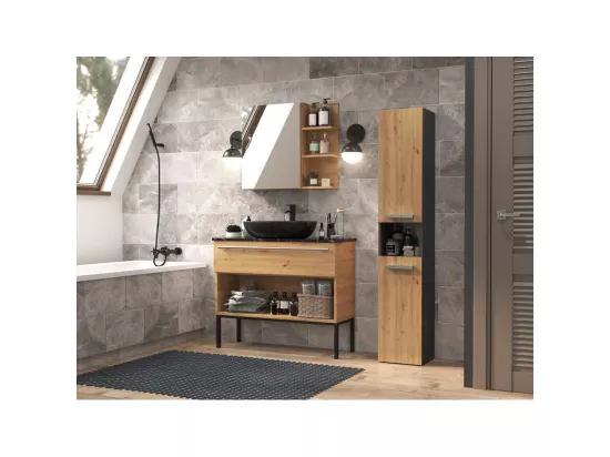 Tablette de salle de bains Nel I ANTHRACITE ARTISAN