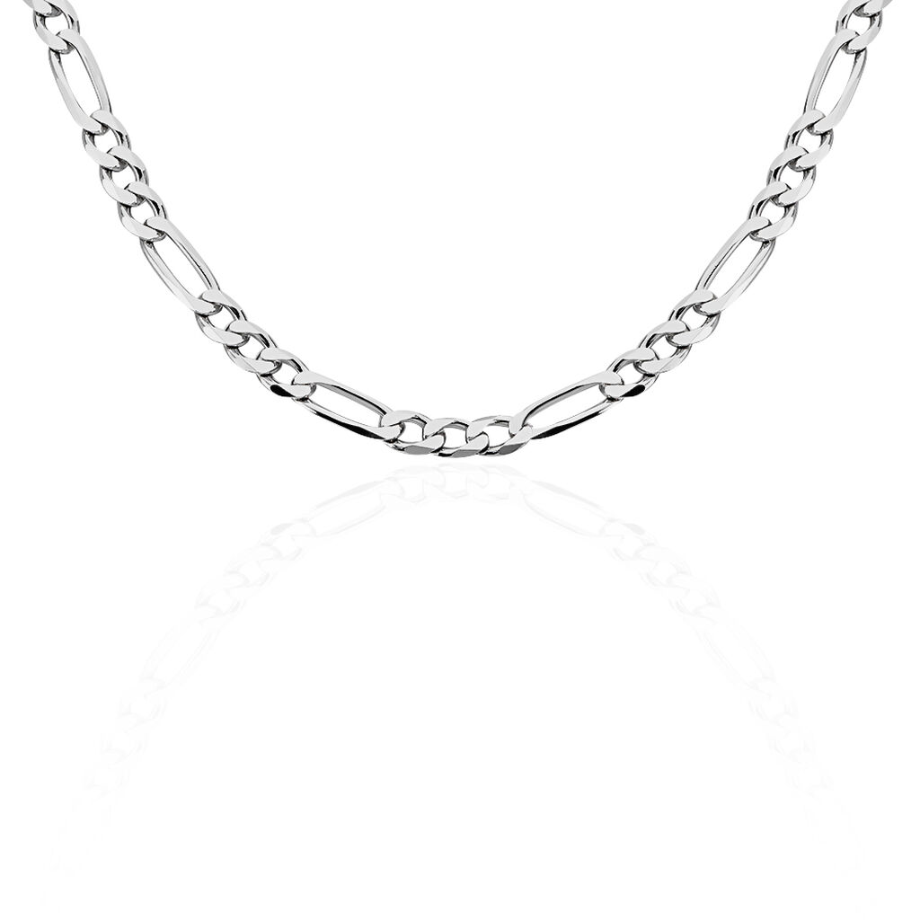 Chaîne Vivian Maille Alternee 1/3 Argent Blanc