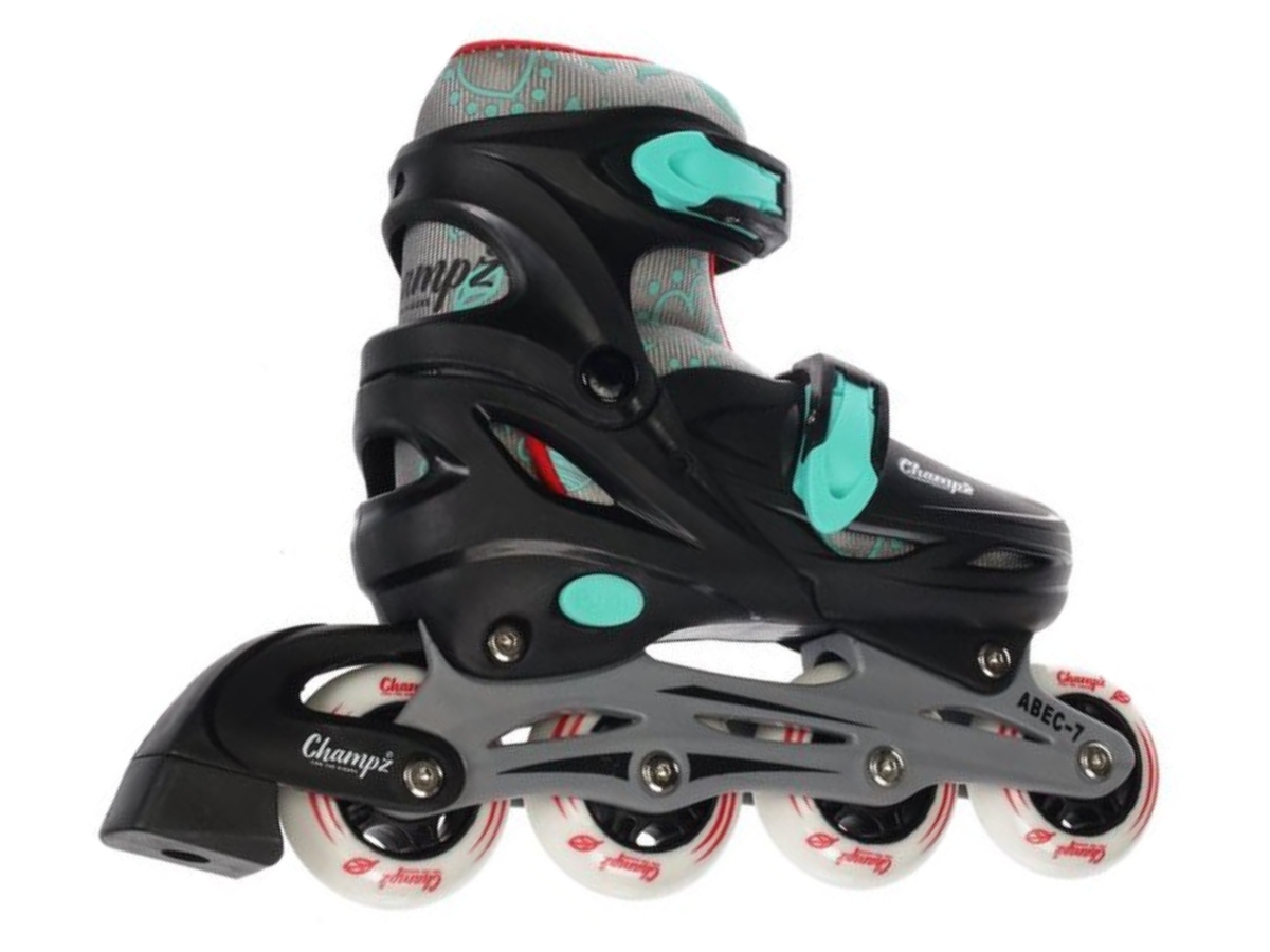 Champz Black ABEC7 Hardboot verstelbare inline skates