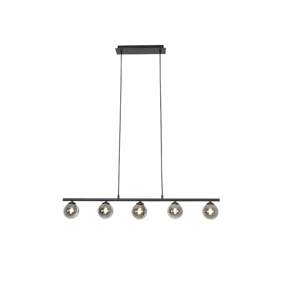 Qazqa hanglampen athens zwart g9