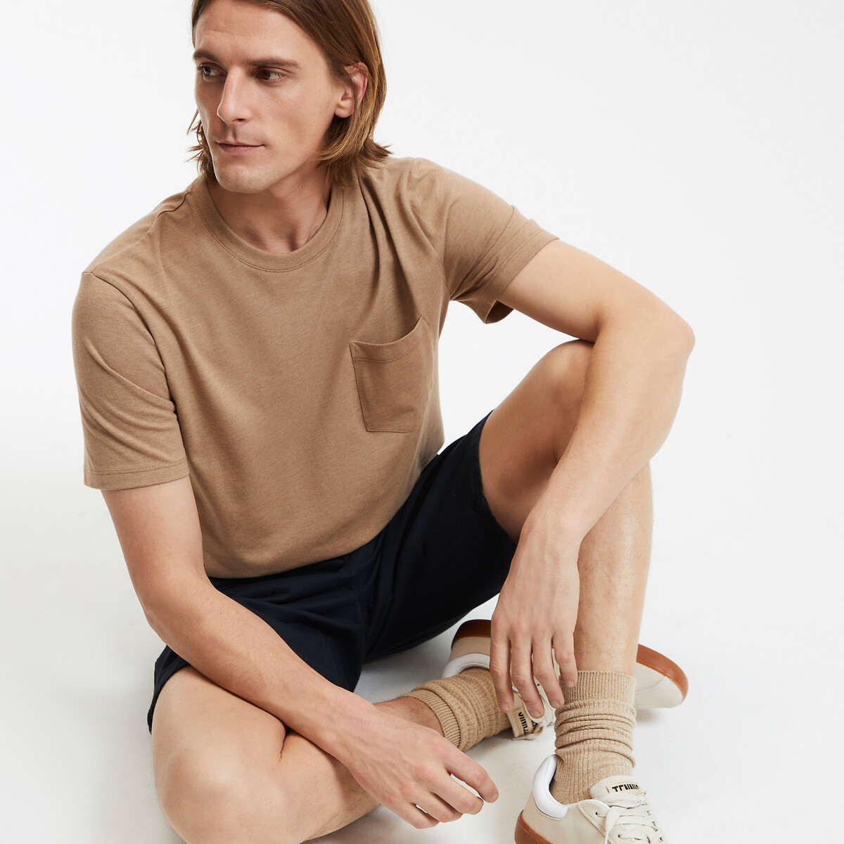 COLEÇÃO LA REDOUTE<br>Camiseta com gola redonda
