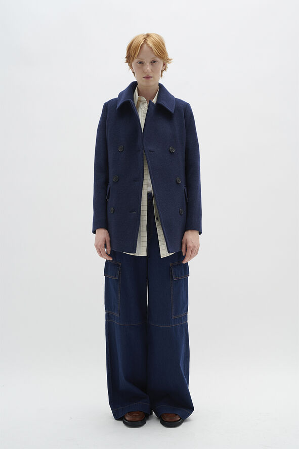 InWear PerryIW Sailor Coat Marine blue melange