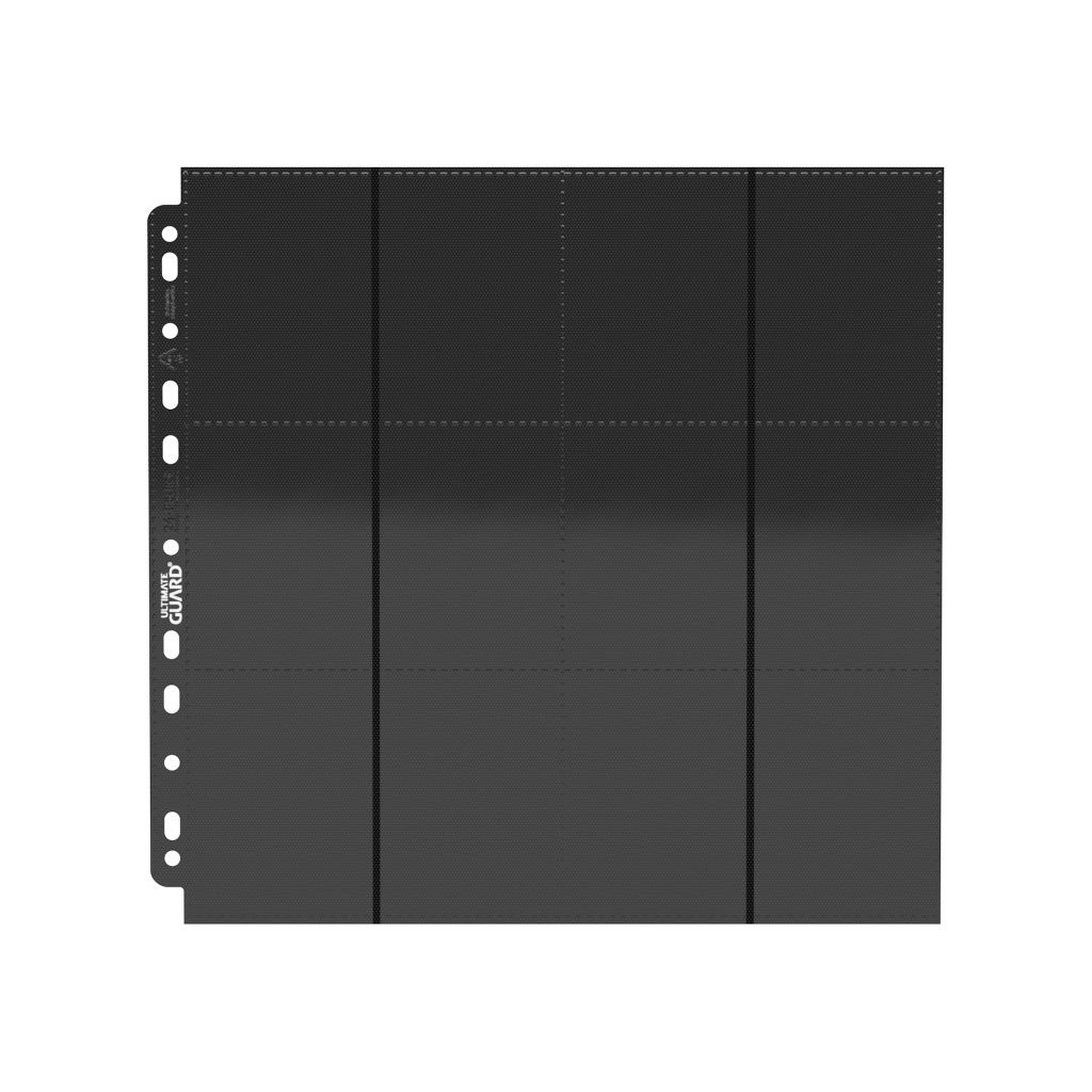 10 Feuilles pour Classeur - 24 pochettes - Noir