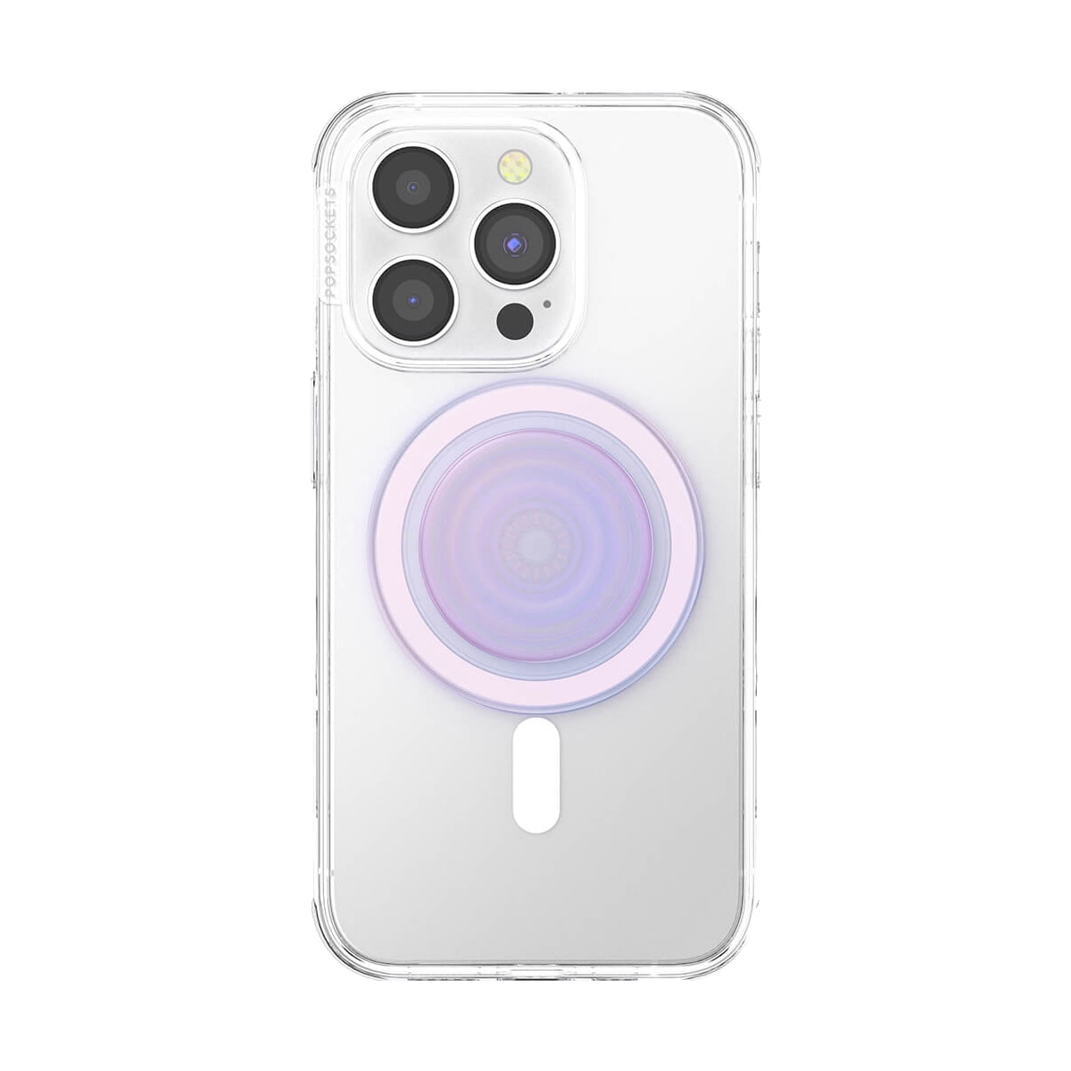 Popsockets PopGrip for MagSafe mobilgrep (opaliserende gjennomsiktig)