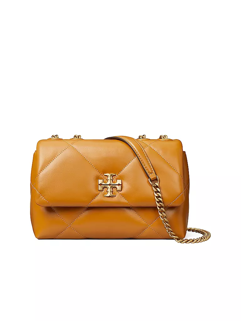 TORY BURCH Ledertasche - Umhängetasche KIRA DIAMOND Small braun