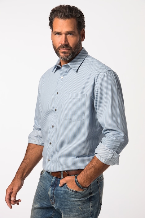 Streifenhemd, Langarm, Kentkragen, Modern Fit, bis 8 XL