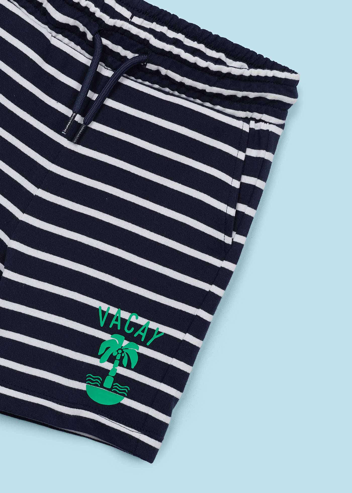 Conjunto listrado de duas peças Better Cotton para meninos, Clorofila
