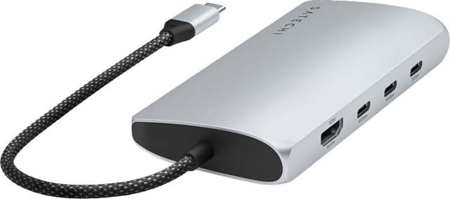Satechi USB-C 8K Ethernet V3 Multiport USB-hub (Silver)