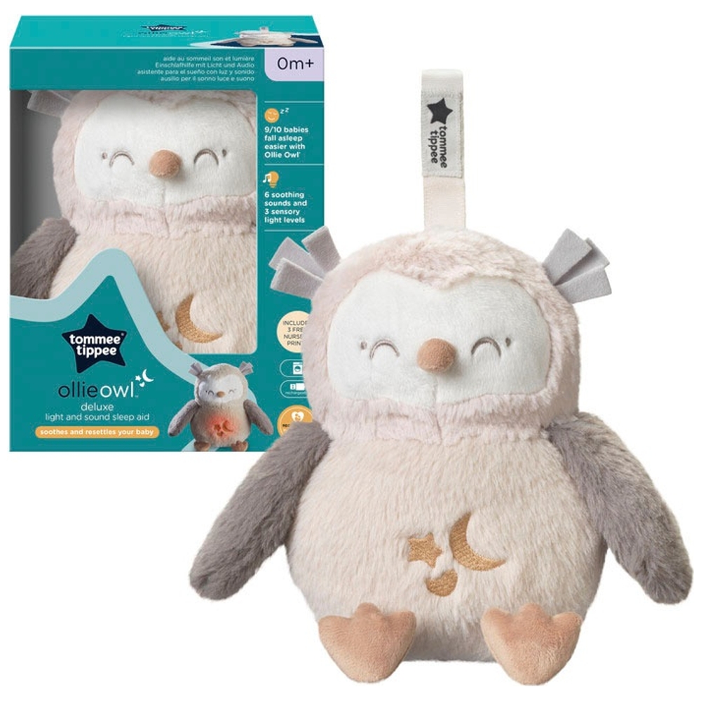 Tommee Tippee Ollie die Eule Deluxe Licht- und Ton-Babyschlafhilfe