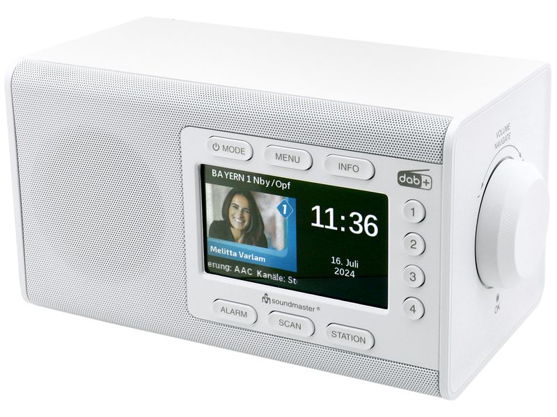 soundmaster DAB  Radio DAB900WE Weiss DAB  Radio mit grossem Farbdisplay