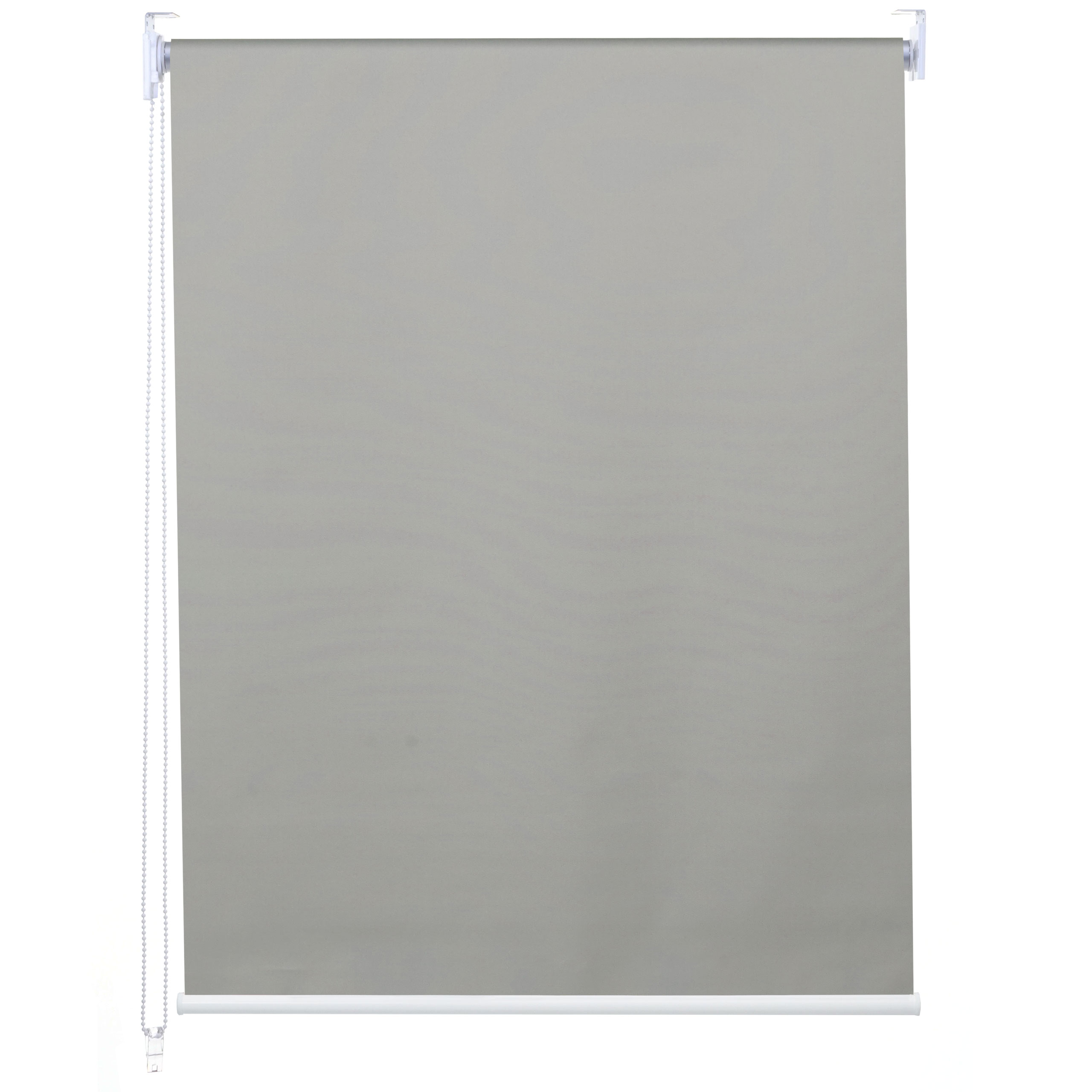 Rollo MCW-D52, Fensterrollo Seitenzugrollo Jalousie, Sonnenschutz Verdunkelung blickdicht 120x160cm ~ grau