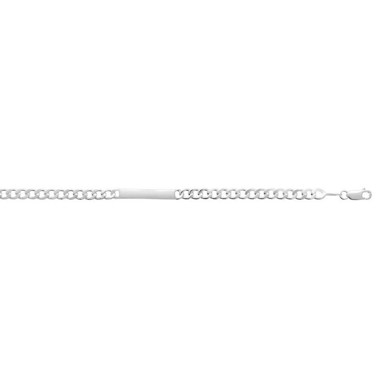 Gourmette Homme - Argent 925 - Chaîne cheval - Largeur : 4 mm - Longueur : 18 cm