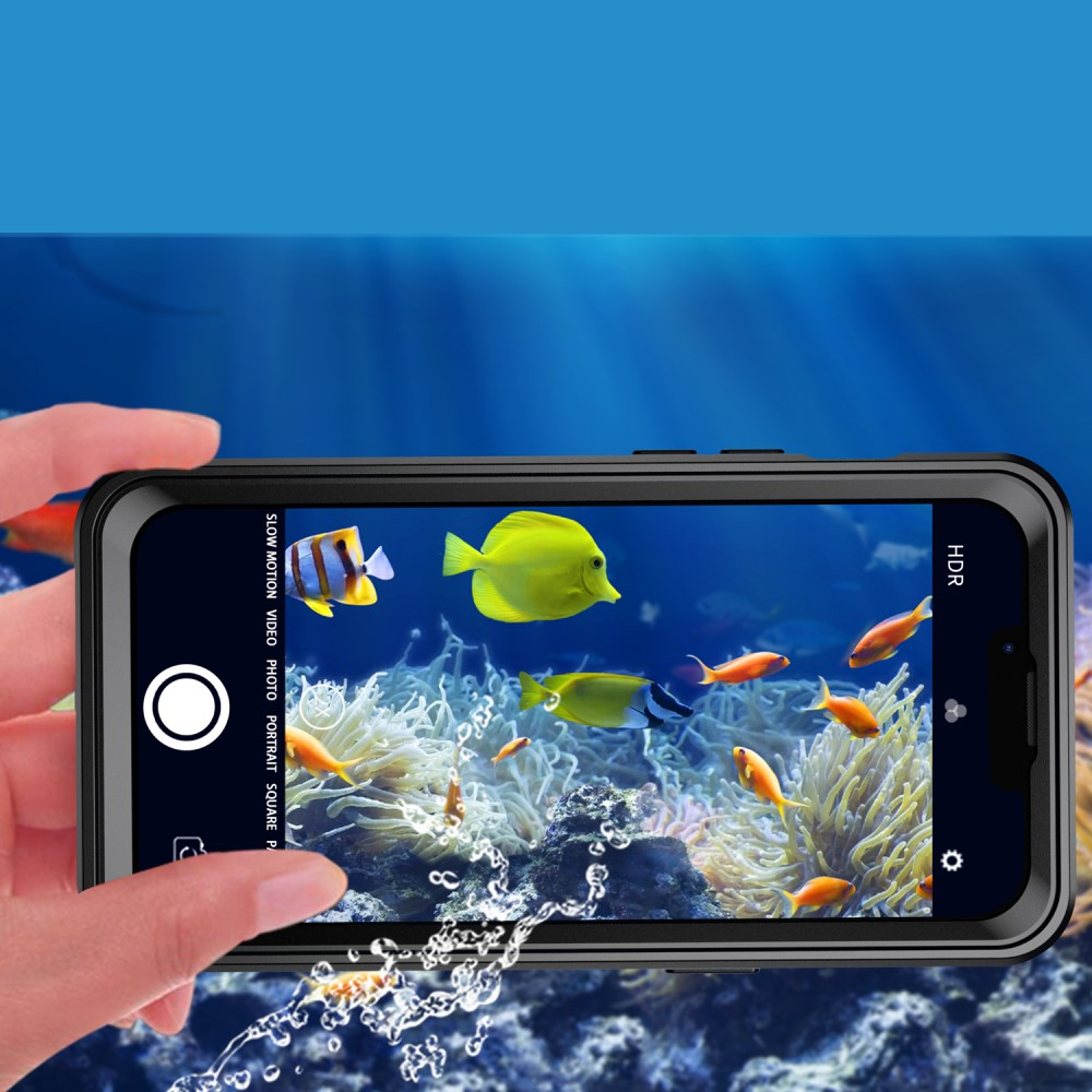 iPhone 13 Pro Wasserfeste Outdoor Schutz Hülle (IP68) - Schwarz