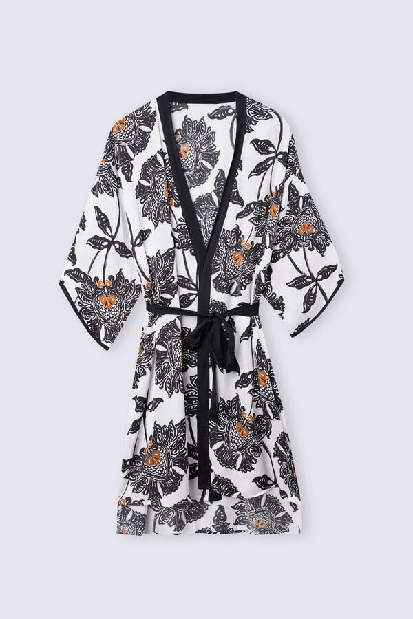 Kimono de cetim viscose Folk & Delicious