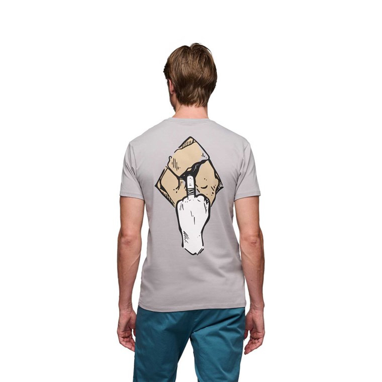 Black Diamond M Mono Pocket Ss Tee Pewter