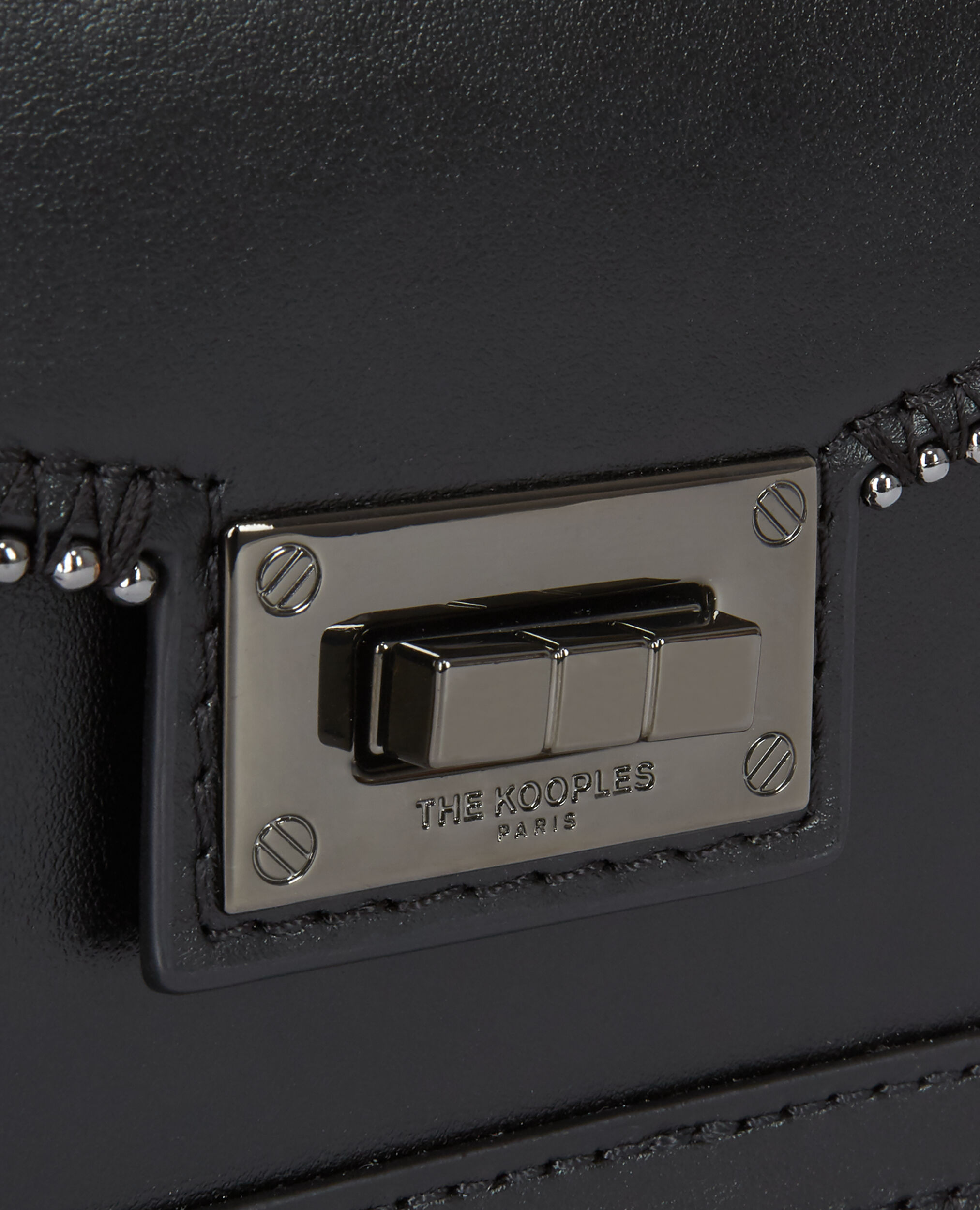 Sac Emily nano en cuir noir