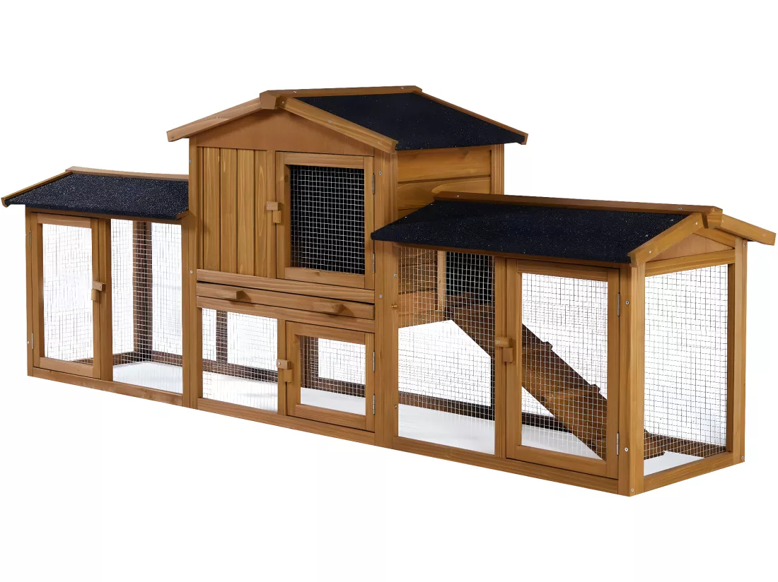 Clapier pour lapin en bois 