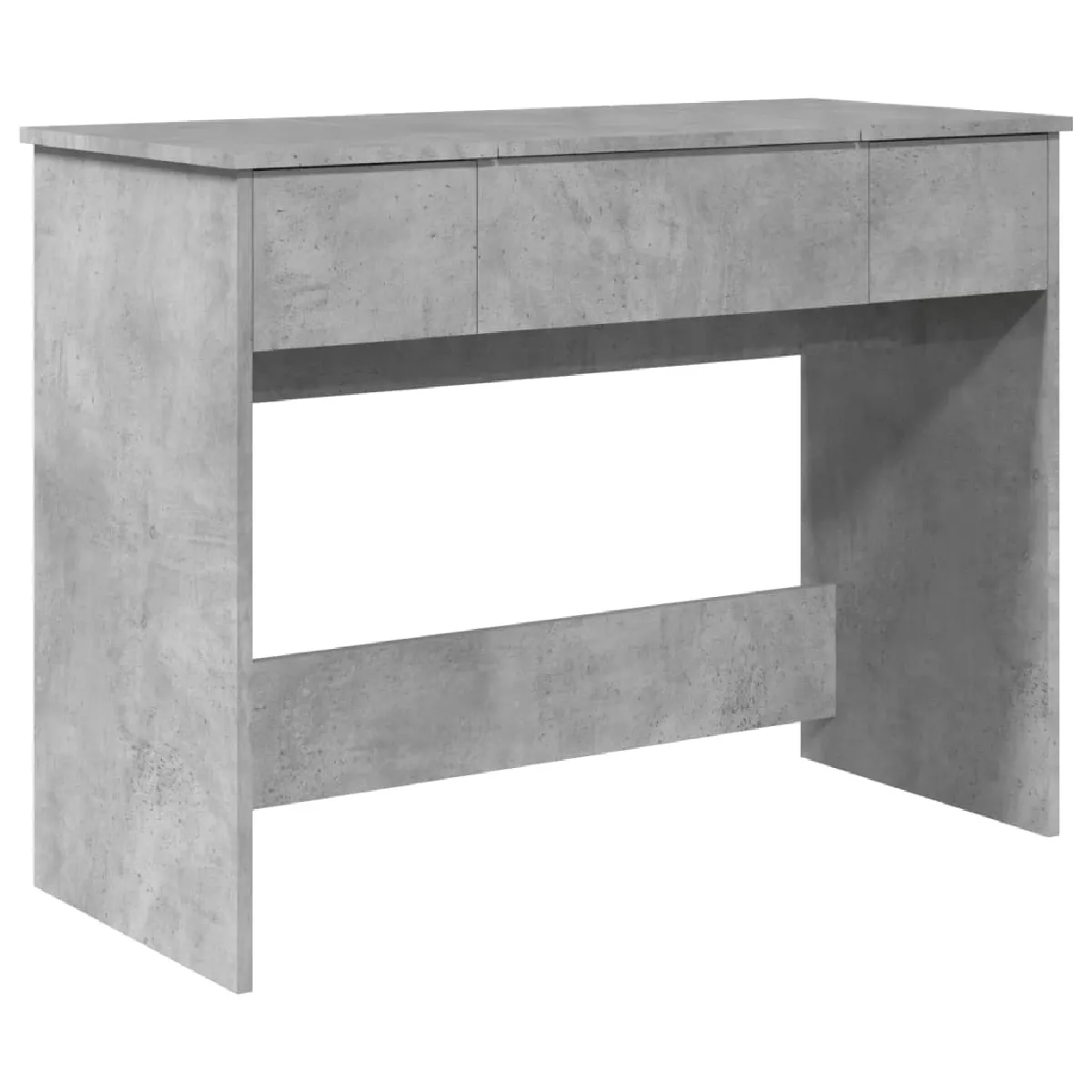 vidaXL Coiffeuse avec miroir - Gris béton