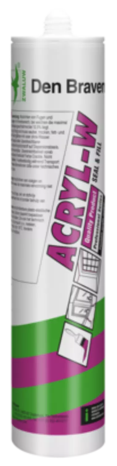 Zwaluw Den Braven 10052301 Acryl-W Acrylaatkit - Zwart - 310ml