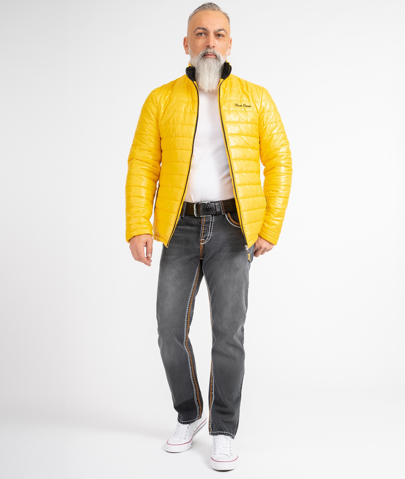 Rock Creek Jeans Comfort Fit dicke Nähte Loose Fit
