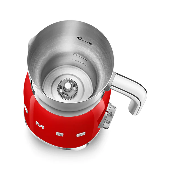 Chocolatière et mousseur de lait 500 W MFF11RDEU rouge Smeg