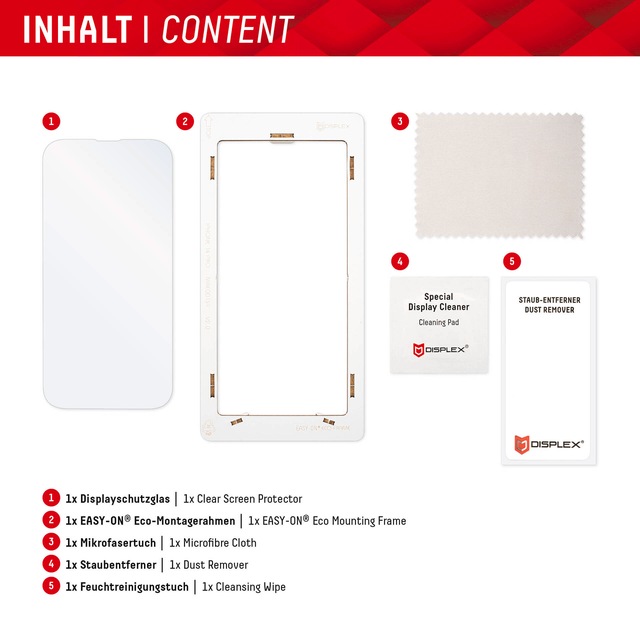 Displex Displayschutzglas »Real Glass - Google Pixel 7« Displayschutzfolie Displayschutz kratzer-resistent 10H splitterfest