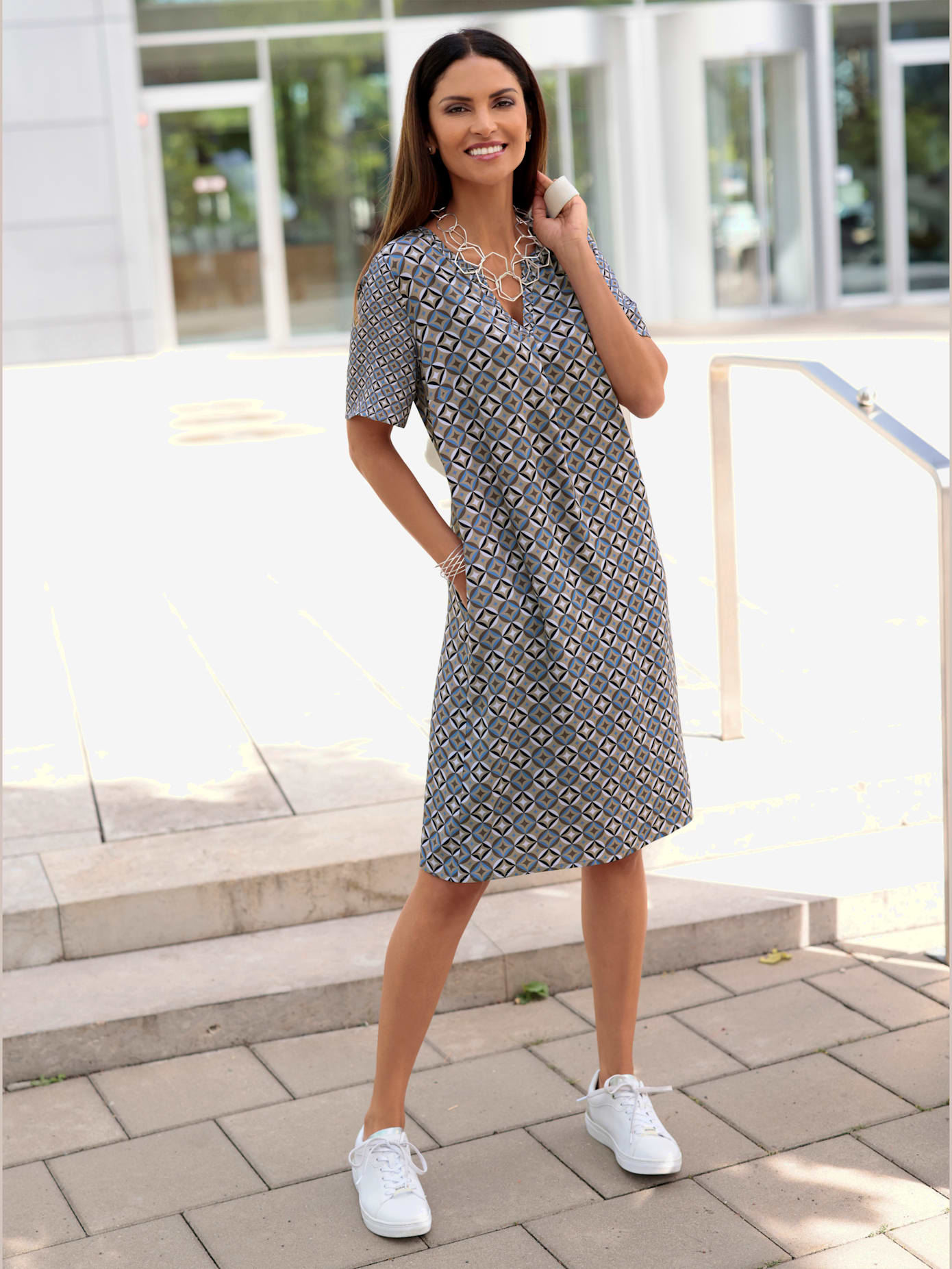 Robe tunique coupe affinante