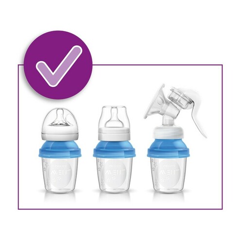 5 pots de conservation du lait maternel 180ml - AVENT
