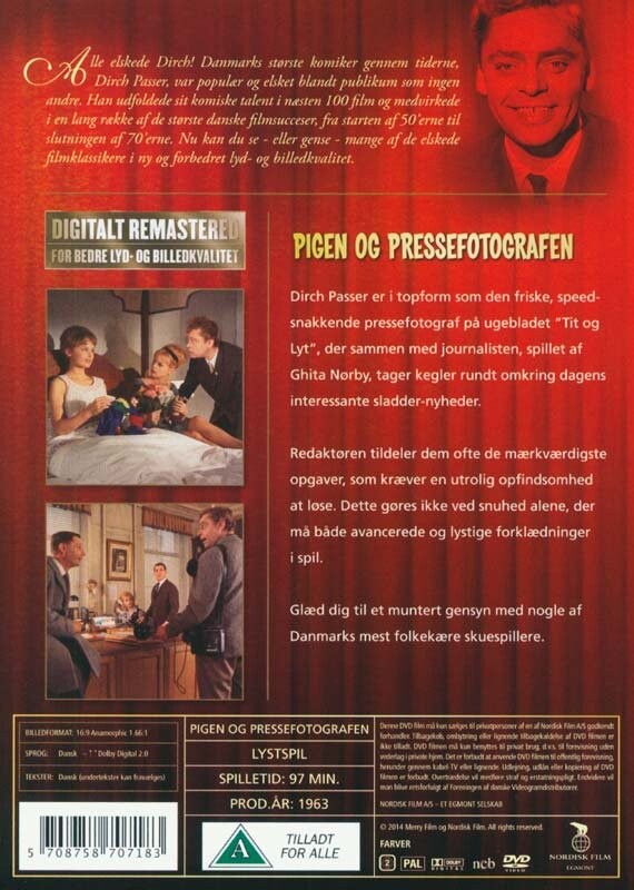 Pigen Og Pressefotografen - DVD