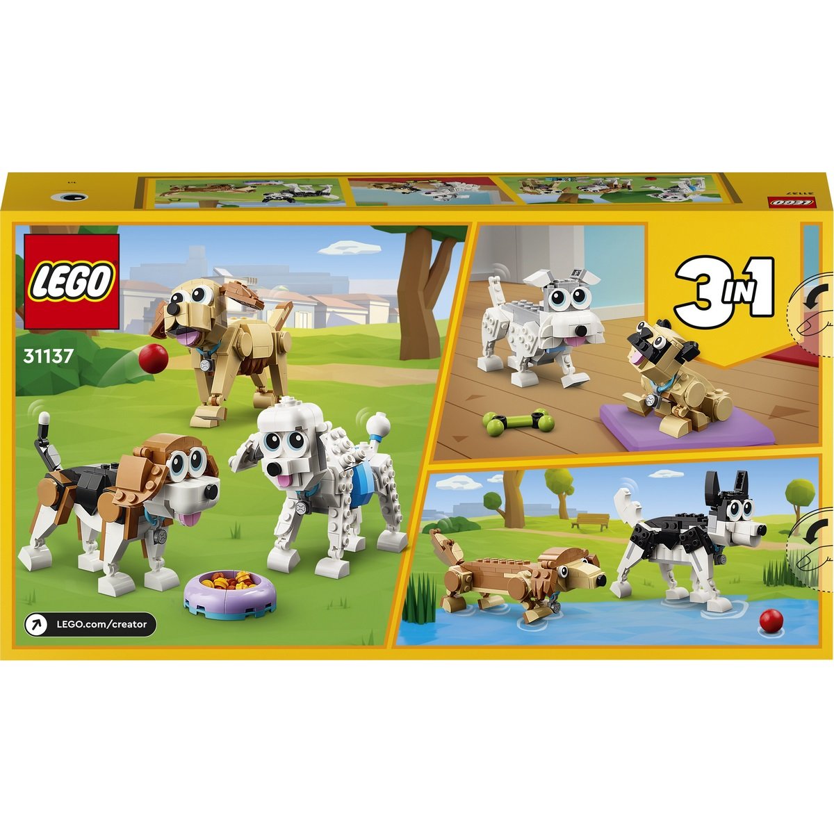 Adorables chiens 3 en 1 Lego Creator 31137