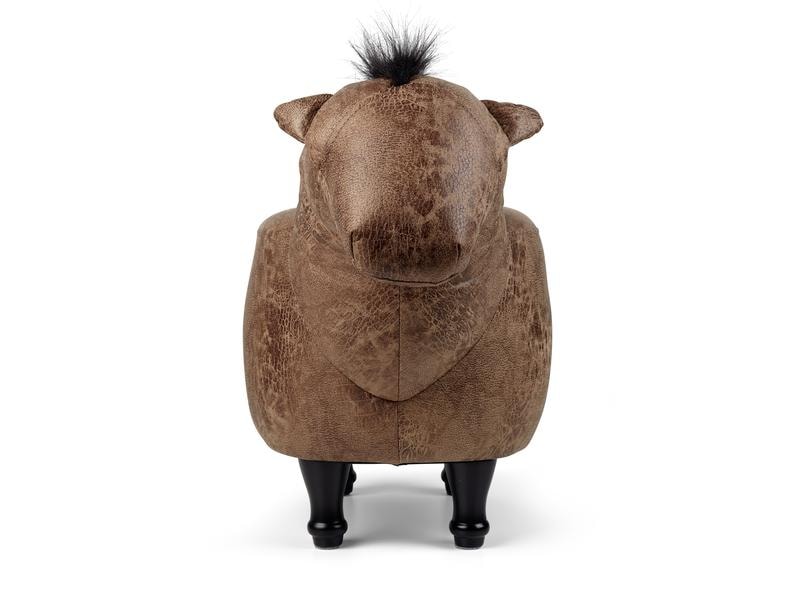 zoosy Kinderhocker Pferd Sunny Braun Hocker in Pferdeform