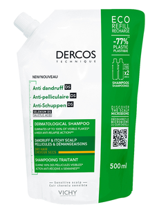 Vichy Dercos Anti Dandruff Shampoo Dry Hair Refill 500ML