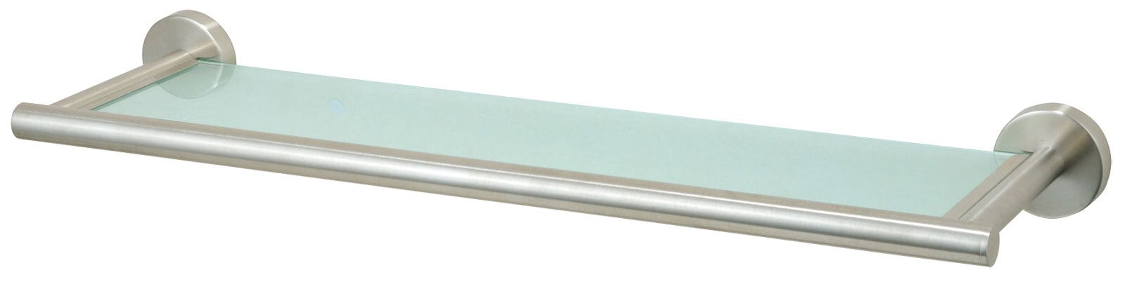 Dusch-Glasregal Neapel Edelstahl/Glas 54x14x5 cm