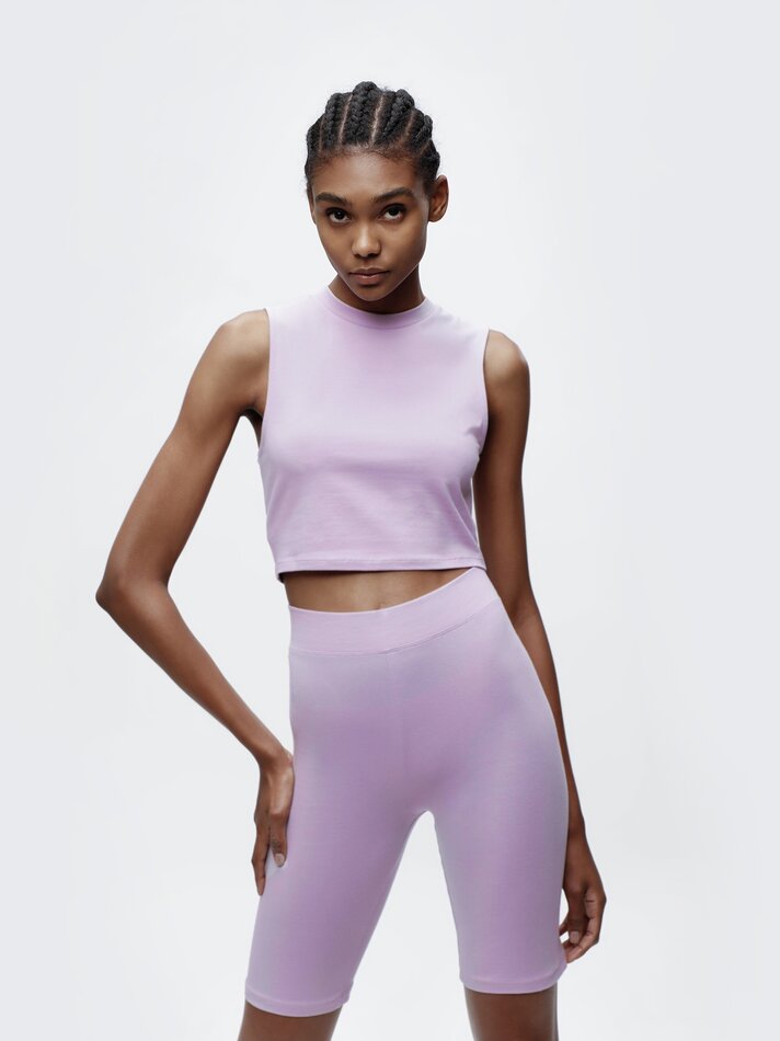 Legging de ciclismo - Malva Claro