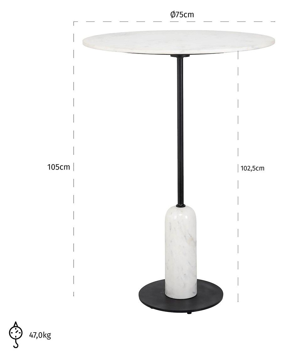 Bartafel 211867 Jagger ⌀75  x H105 cm