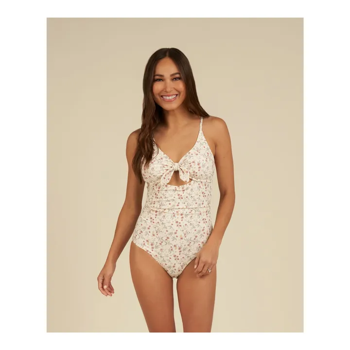 Rylee + Cru Maillot de bain 1 pièce Fleuri - Collection Femme | Blanc cassé