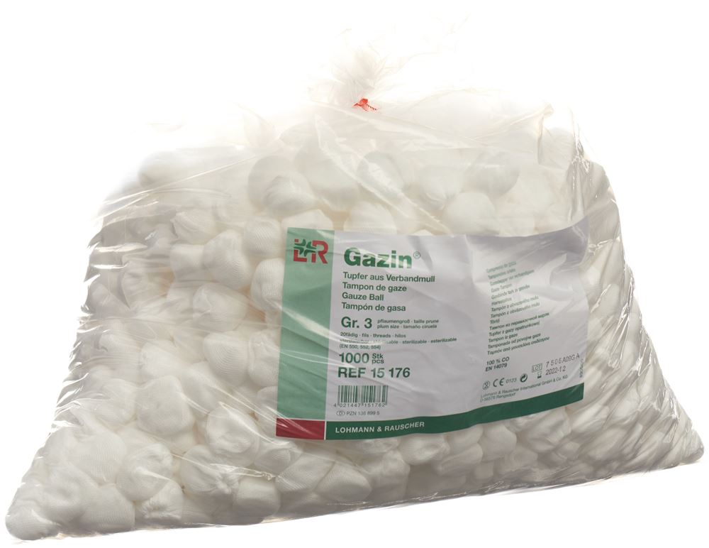 GAZIN Tupfer Vm20<br>1000 Stück, Gr3, pflaumengross