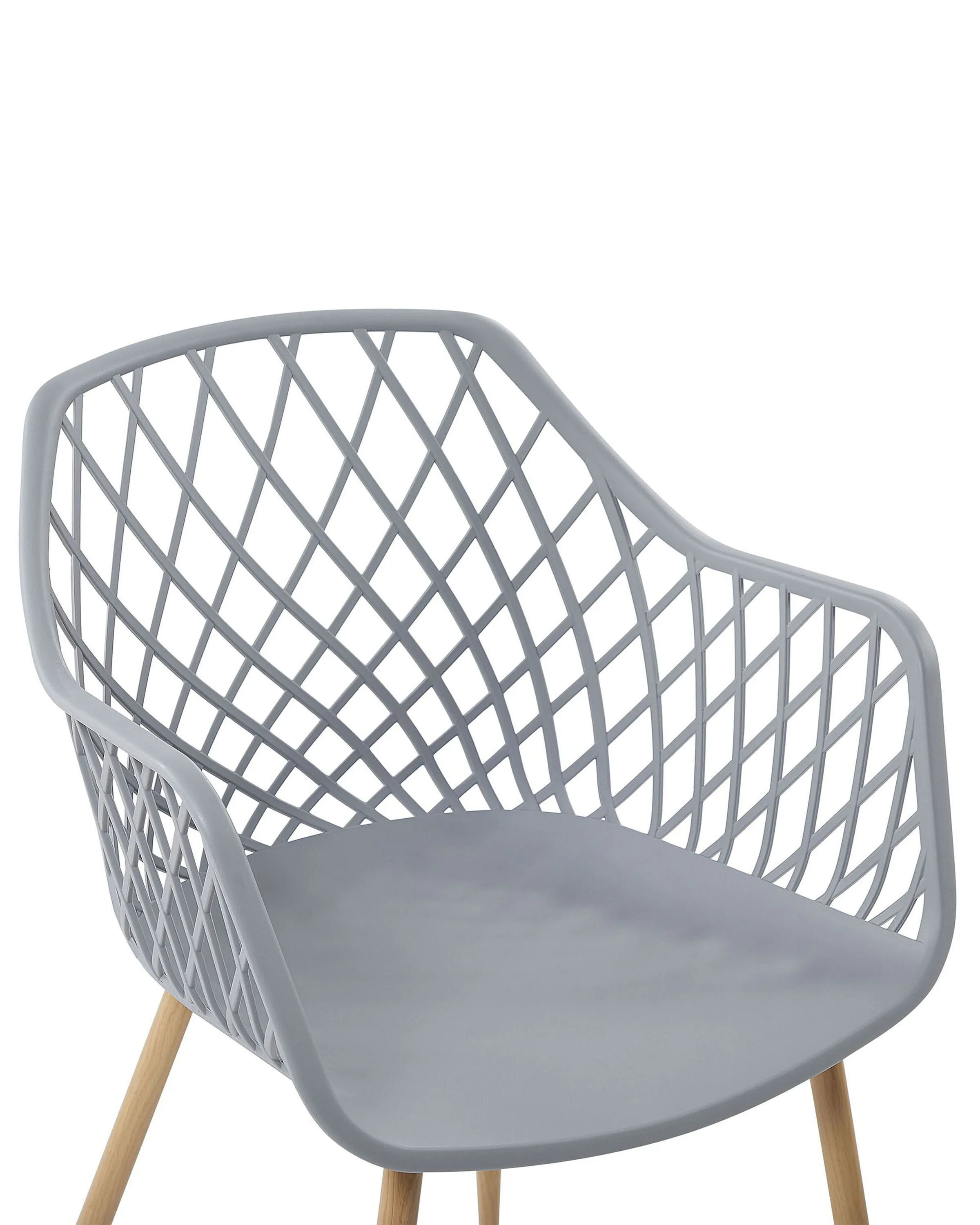 Set van 2 eetkamerstoelen NASHUA Lichtgrijs