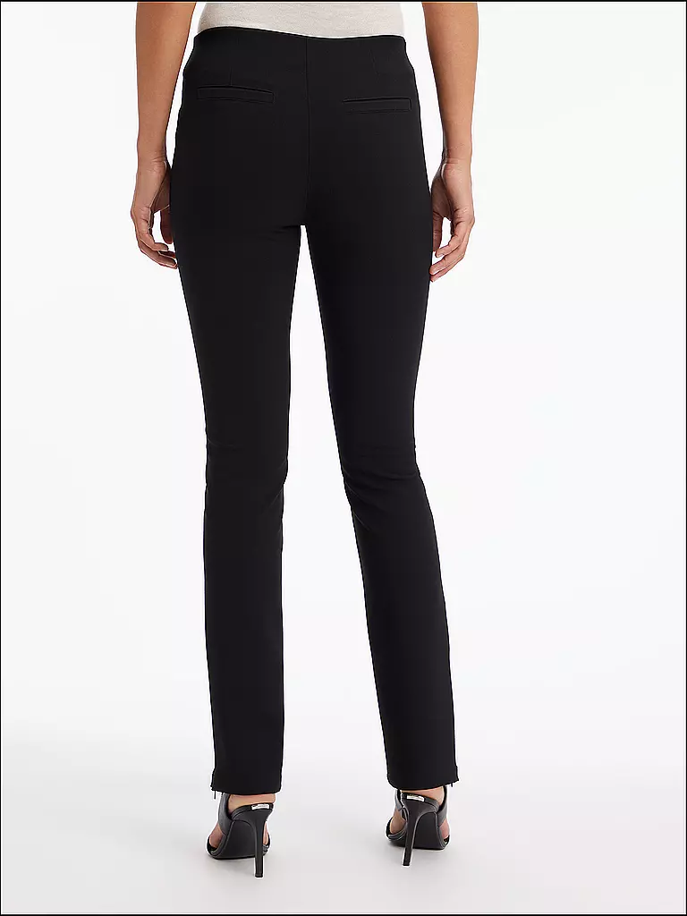 CALVIN KLEIN JEANS Highwaist Hose Slim Fit schwarz